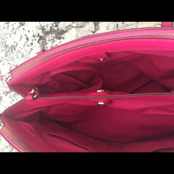 Pink Fuchsia Coach Purse - Picture 4 of 6